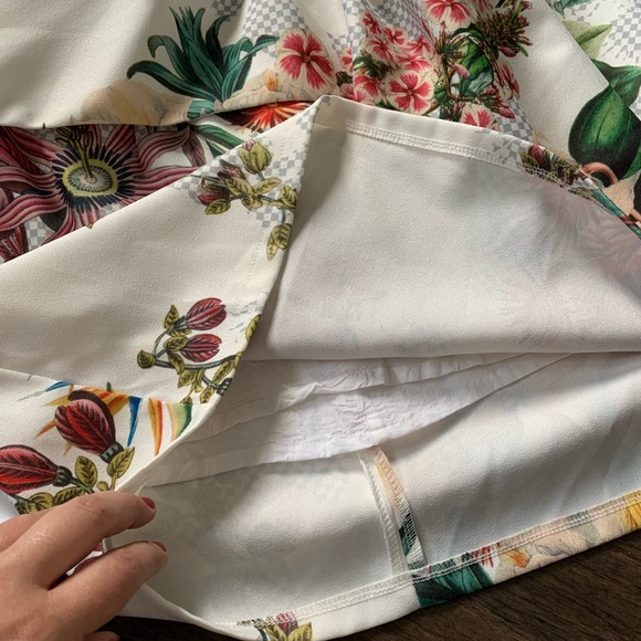 AVA white floral dress with overlay - Picture 6 of 16